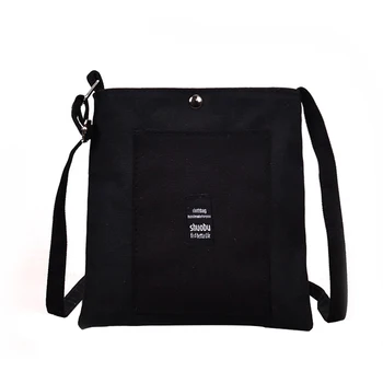 

Literary Women bag Solid Color Canvas Women Shoulder bag Croosbody bag Simple Women Handbag Shopping Bag Student Book Bag