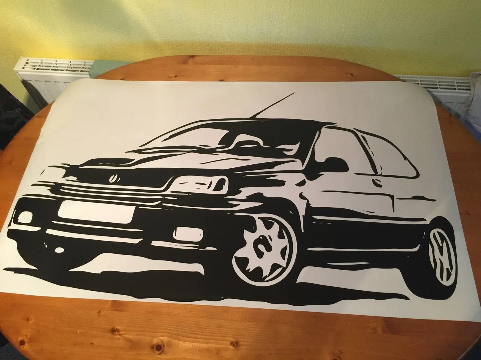 Because CLIO Car Stickers Decals Window Bumper Windscreen Renault Williams