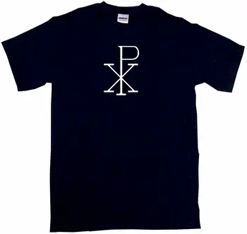 

Chi Rho Early Christianity Religious Symbol Mens Tee Shirt Pick Size & Color
