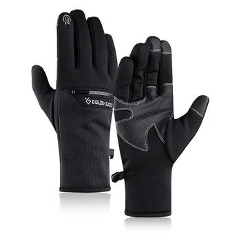 

4 Size Cold-proof Unisex Waterproof Winter Gloves Cycling Fluff Warm Gloves For Touchscreen Cold Weather Windproof Anti Slip