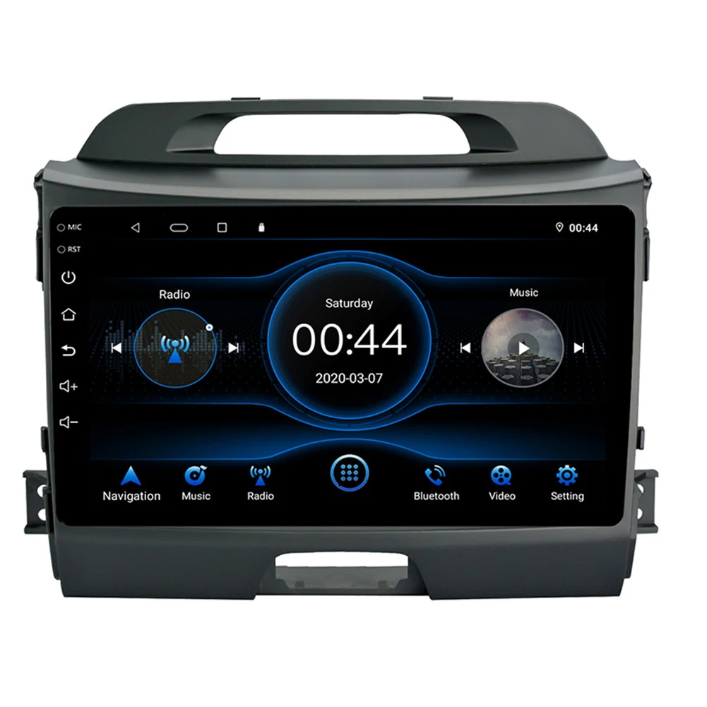 Автомагнитола на Android 10 1 мультимедийный видеоплеер с 9 дюймовым дисплеем GPS Wi Fi