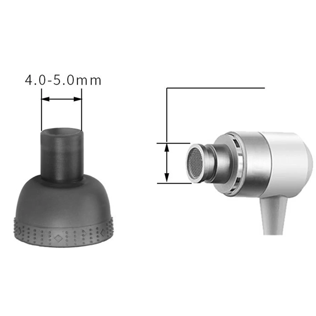 8 Pieces In Ear Eartips Silicone Headset Cap for Sony MDR-EX750BT/WI-1000X/WI-H700 Headphone Earphone 12mm 13mm Earbuds Tips