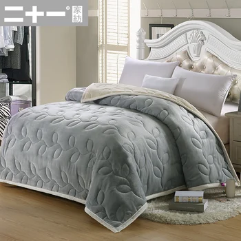 

Textiles Thickening Blanket Cover Carpet Winter Flannel Blanket Cotton-padded Blanket Quilt Coupe Coral Flannelette Blanket