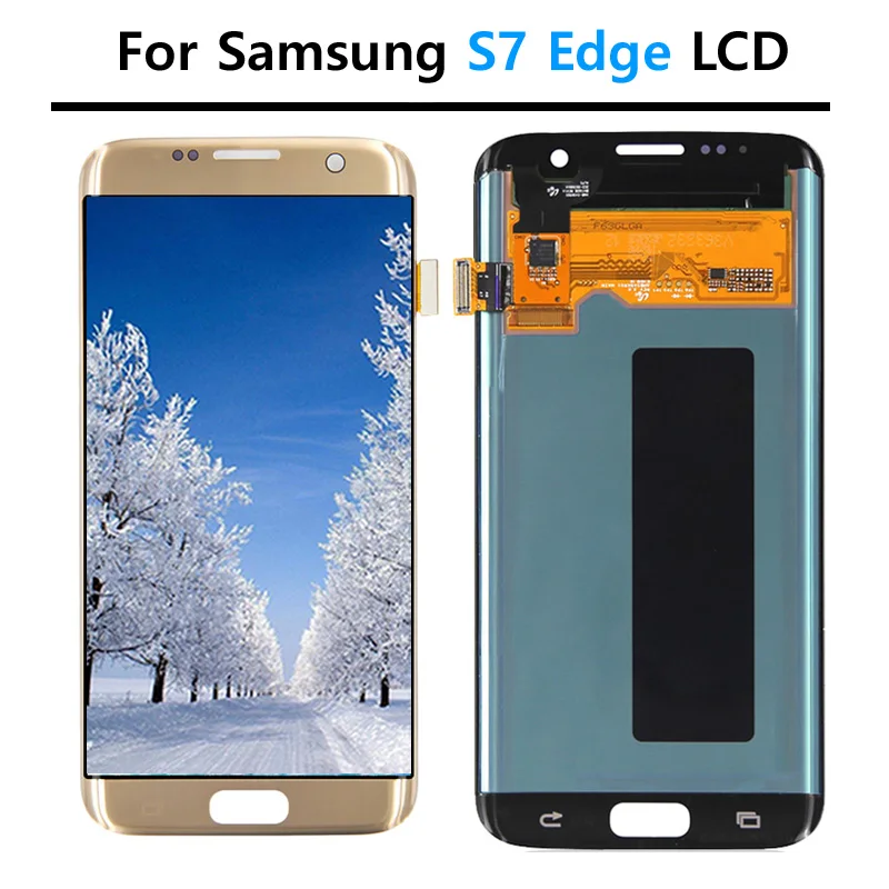 100% протестированный Оригинальный ЖК-дисплей для Samsung S7 edge с сенсорным