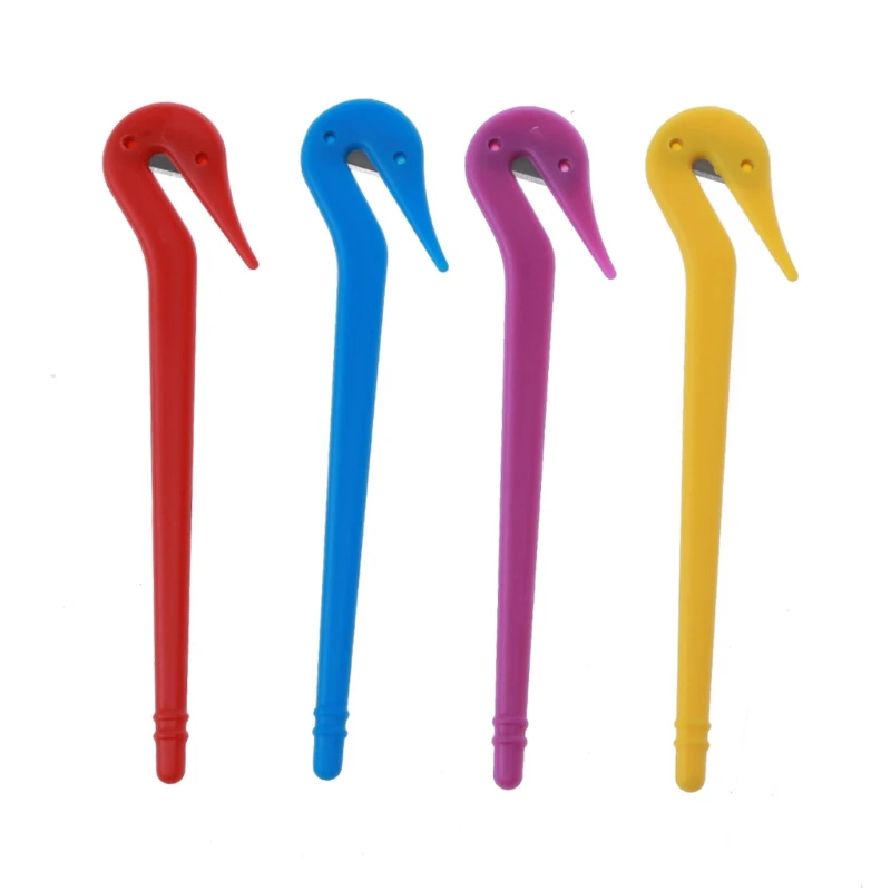 

4Pcs Elastic Hair Bands Remover Pony Picks Cutting Hair Ties Ponytail Removers U4LE