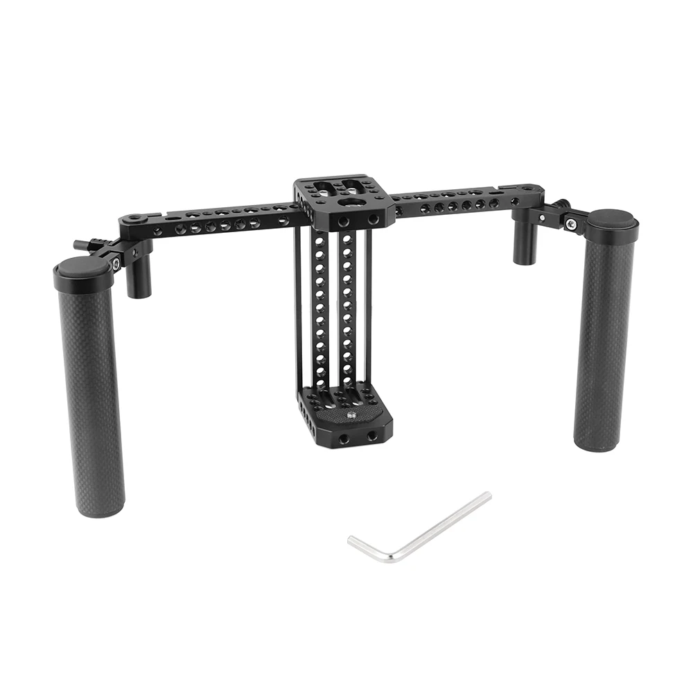 Fibra de Carbono Acessório para Smallhd Rig com Dupla Kayulin Ajustável Monitor Gaiola Alça & Suporte 700 Series 7 - Image 2