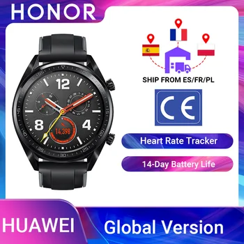 

Global Version HUAWEI Watch GT Smart Watch 1.39'' AMOLED Screen GPS 14 Days Working Life 5ATM Waterproof Phone Call Heart Rate