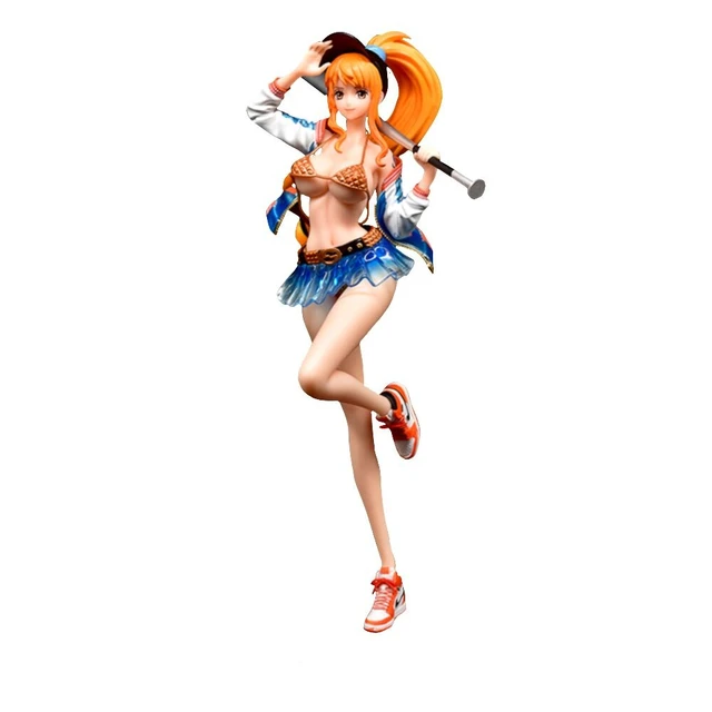 One Piece Gk Nami Action Figure Anime Model 31cm Sexy Street Trend Fashion Girl Statue Collection Toy Desktop Decoration Figma Action Figures Aliexpress