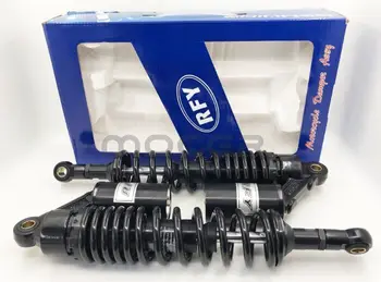 

New 350mm 360mm 8mm spring shock absorber motorcycle air impact device for Yamaha suzuki kawasaki Honda CB750 all black