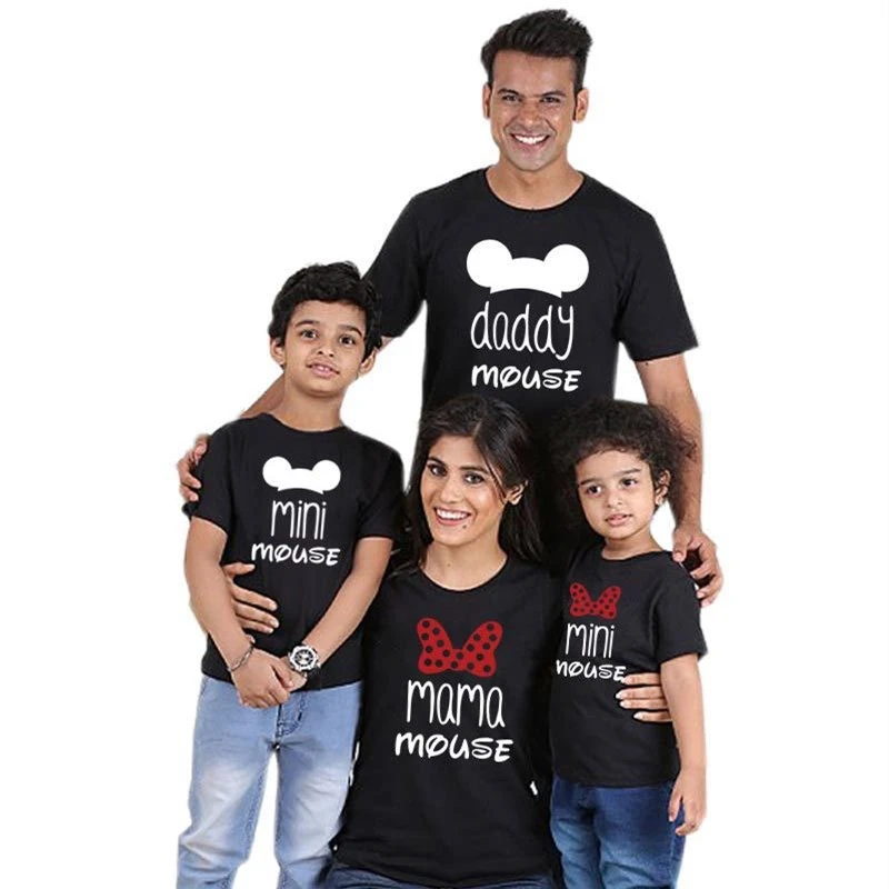 Family Clothes rodzina pasujące stroje ropa familia madre padre e hijos  mothers fathers day minnie mouse tee shirt camisetas|Trang Phục Gia Đình  Đồng Bộ| - AliExpress