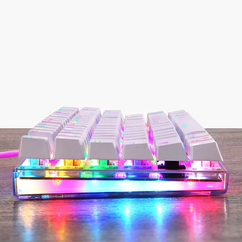 Motospeed k87s RGB mechanical gaming keyboard USB Wired LED backlit original keyboards laser Russian/Spanish for computer gamer