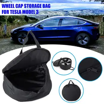 

1PCS Car Wheel Hub Cover Oxford Storage Bag Wheel cap Storage Bag Portable Carrying For Tesla Model 3
