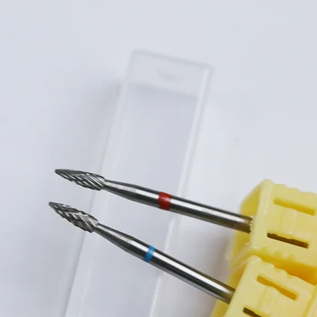 

YOVIBIT 2PCS/LOT Milling Cutter for Manicure Tungsten Carbide Nail Drill Bits Cutters for Removing Gel Nail Art Tools