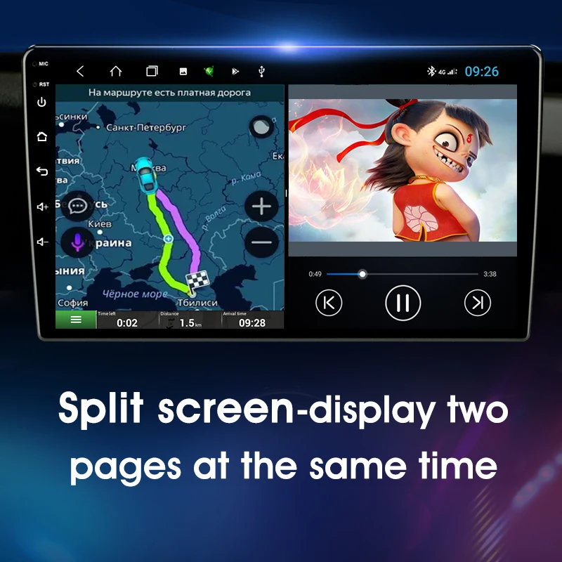 US $109.65 Android100 2Din For HONDA FIT JAZZ 20072014 Car Radio 4G GPS navigation Multimedia Video Player Mirror Connection Split Screen
