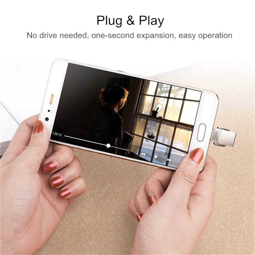 Металл type-c OTG USB 3,0 U диск Флешка флеш-накопитель для Xiaomi Мобильный телефон планшетный ПК