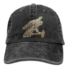 Hawk стоящая на ветке Джинсовая Шляпа Регулируемый мужской Флаг Бейсболки