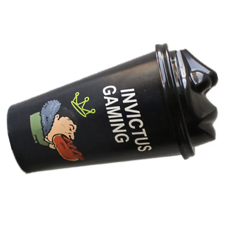 

50pcs Creative black paper cup 500ml disposable coffee cup party favor decor milk tea juice drink packaging cups with lids