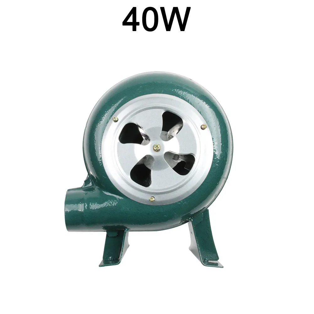 40W 220V~ 240V Бытовая воздуходувка железная воздуходувка для барбекю маленькая Центробежная воздуходувка 30W 40W 60W 80W EU US вилка адаптер зеленый для барбекю - Цвет: 40W