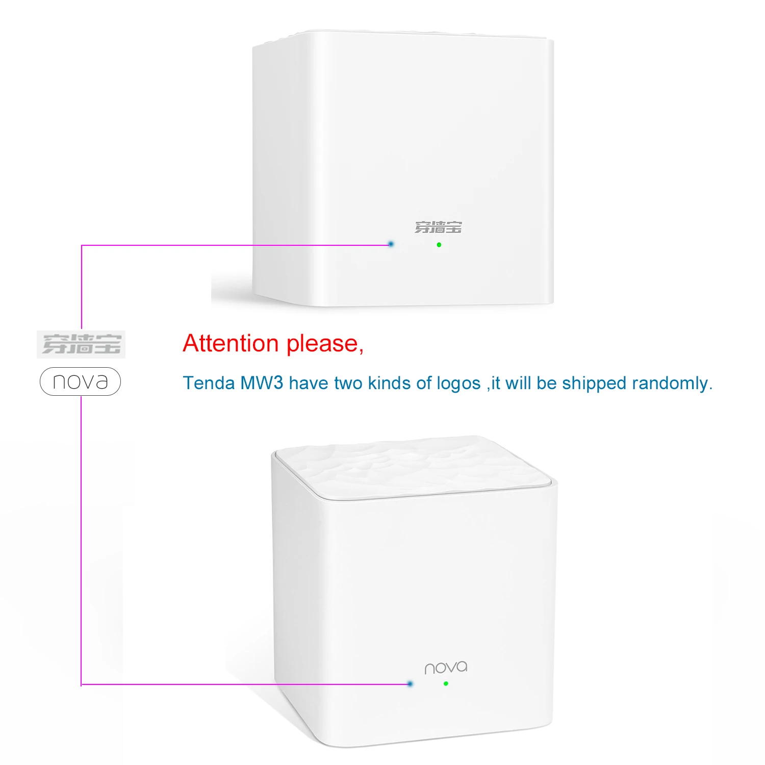 Tenda Nova 1xMW3 Home AC1200 Wireless Router Wifi Repeater Mesh Wi-Fi System Extender Bridge APP Remote Manage Easy Setup wireless internet amplifier