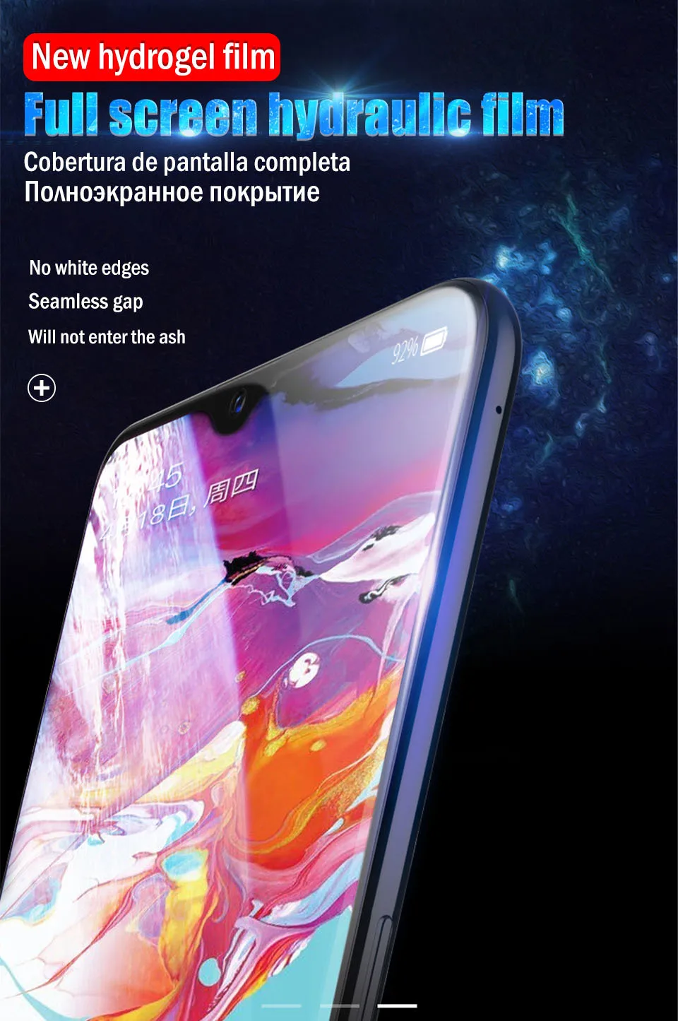 10D Гидрогелевая пленка для samsung Galaxy S10 S9 Plus Note 10 Pro 9 8 Защитная пленка на samsung A10 A50 S8 S9 Plus S10 Lite не стекло