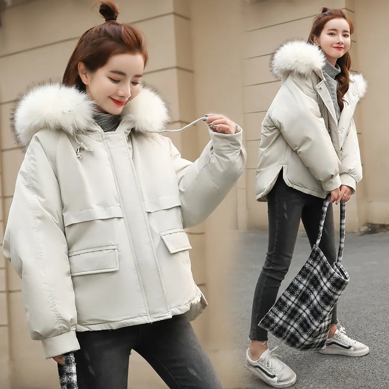 

New Special Offer Student Bread Service Winter Women's Cotton Coat Female Thick Womens Cotton Jacket Hooded Coats Tide 2019 New