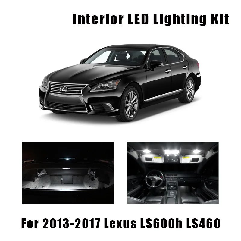 9 шт. лампы для внутреннего освесветильник Lexus LS600h LS460 2013 2015 2016 2017|Сигнальная лампа|