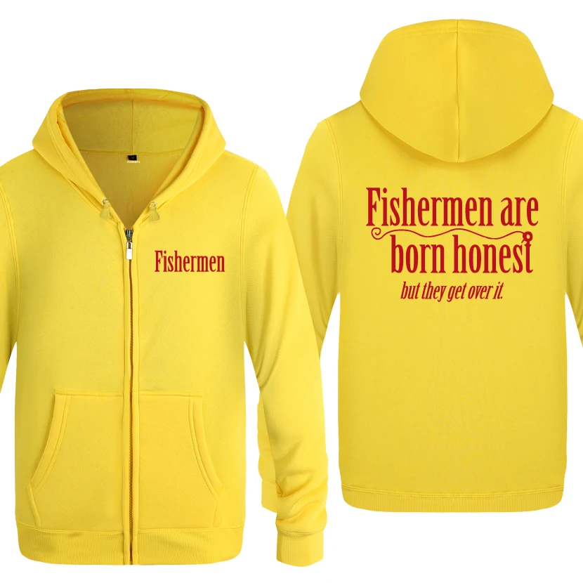 Fisher men Are Born Honest Новинка креативные толстовки мужские мужские флисовые кардиганы на молнии толстовки с капюшоном