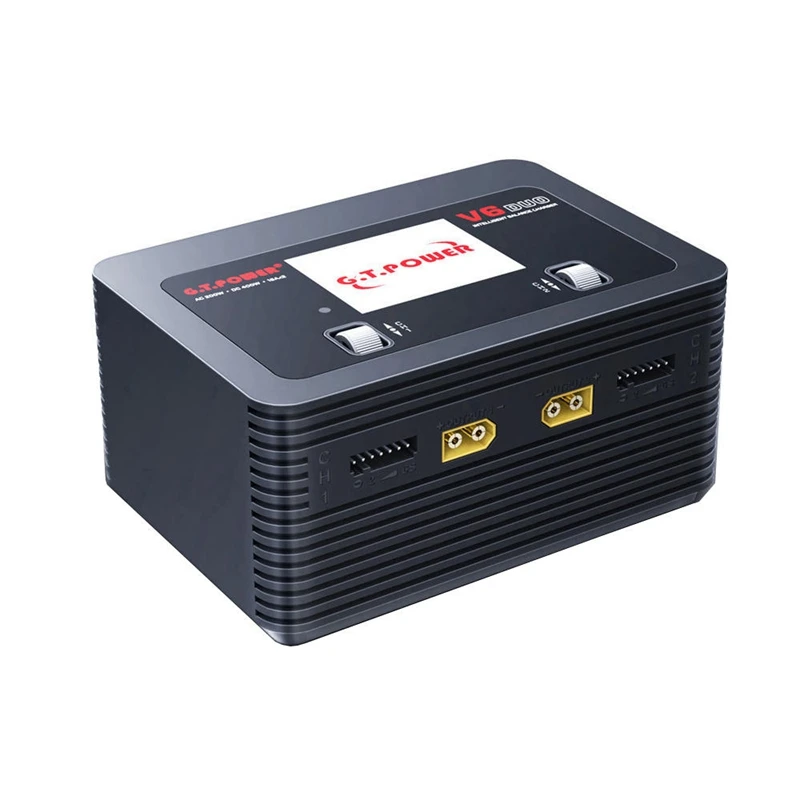 

G.T.Power V6 DUO AC 200W DC 400W 2X16A Battery Charger Discharger for 1-6S Lipo Battery - EU Plug