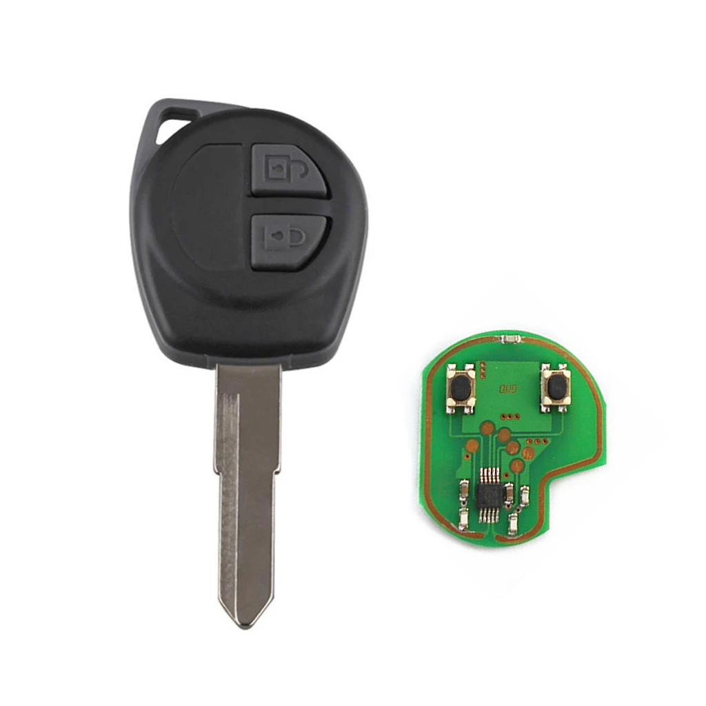 2 Button Remote Key Fob ID46 Chip With Rubber Pad For SUZUKI SWIFT SX4