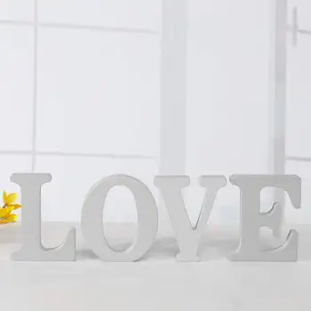 

LOVE Letter Birthday Wedding Love Sign Plaque Home Party Decorations Photography Props Mariage Table Decor Wooden Ornaments