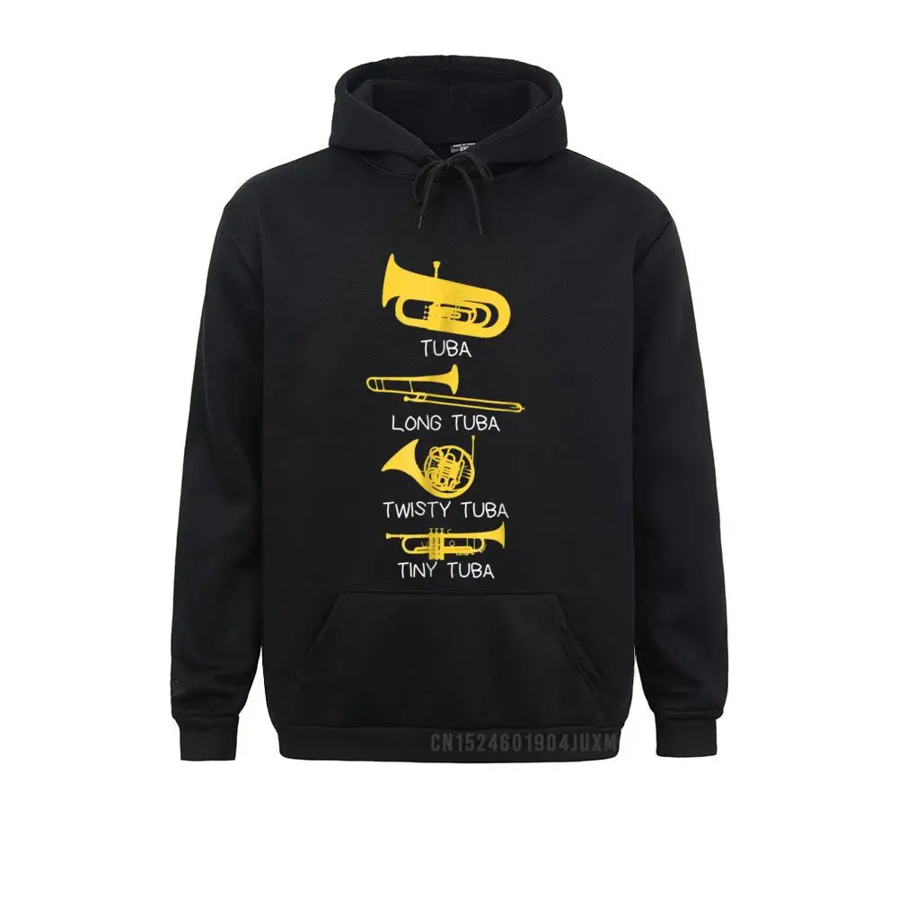Funny Types Of Tubas Player Hooded Tops Marching Band Jazz Tuba Hoodies