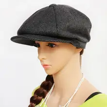 BooLawDee Популярные лоскутные шерстяные Восьмиугольные newsboy кепки унисекс Мужские и женские Осень Зима согревающие носить M620