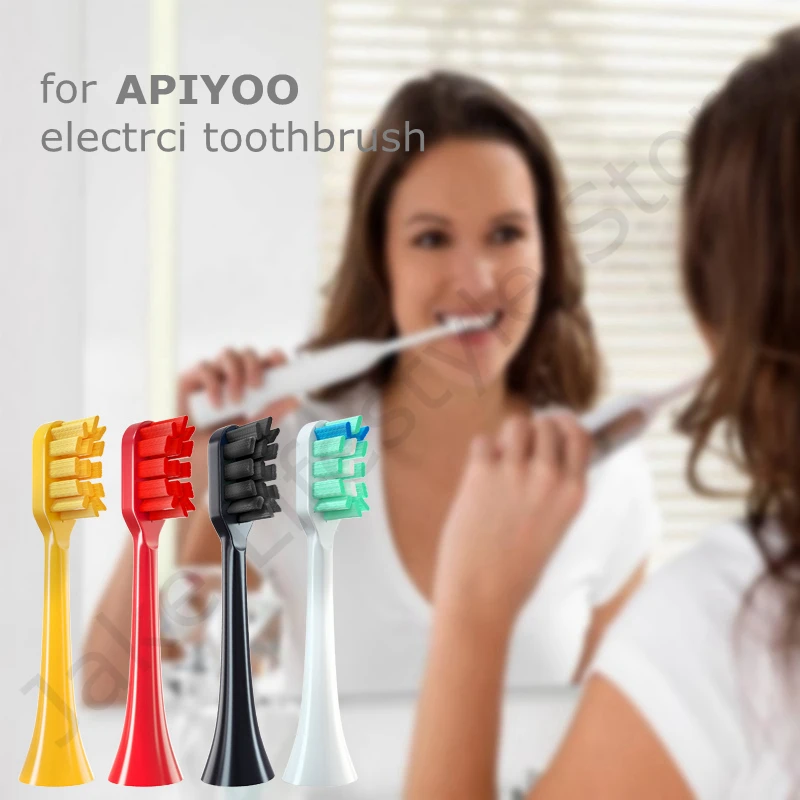 High Quality Replacement Toothbrush Heads For Apiyoo A7/P7/Pikachu SUP/MOLE Electric Tooth Brush Heads With Individual Package 5
