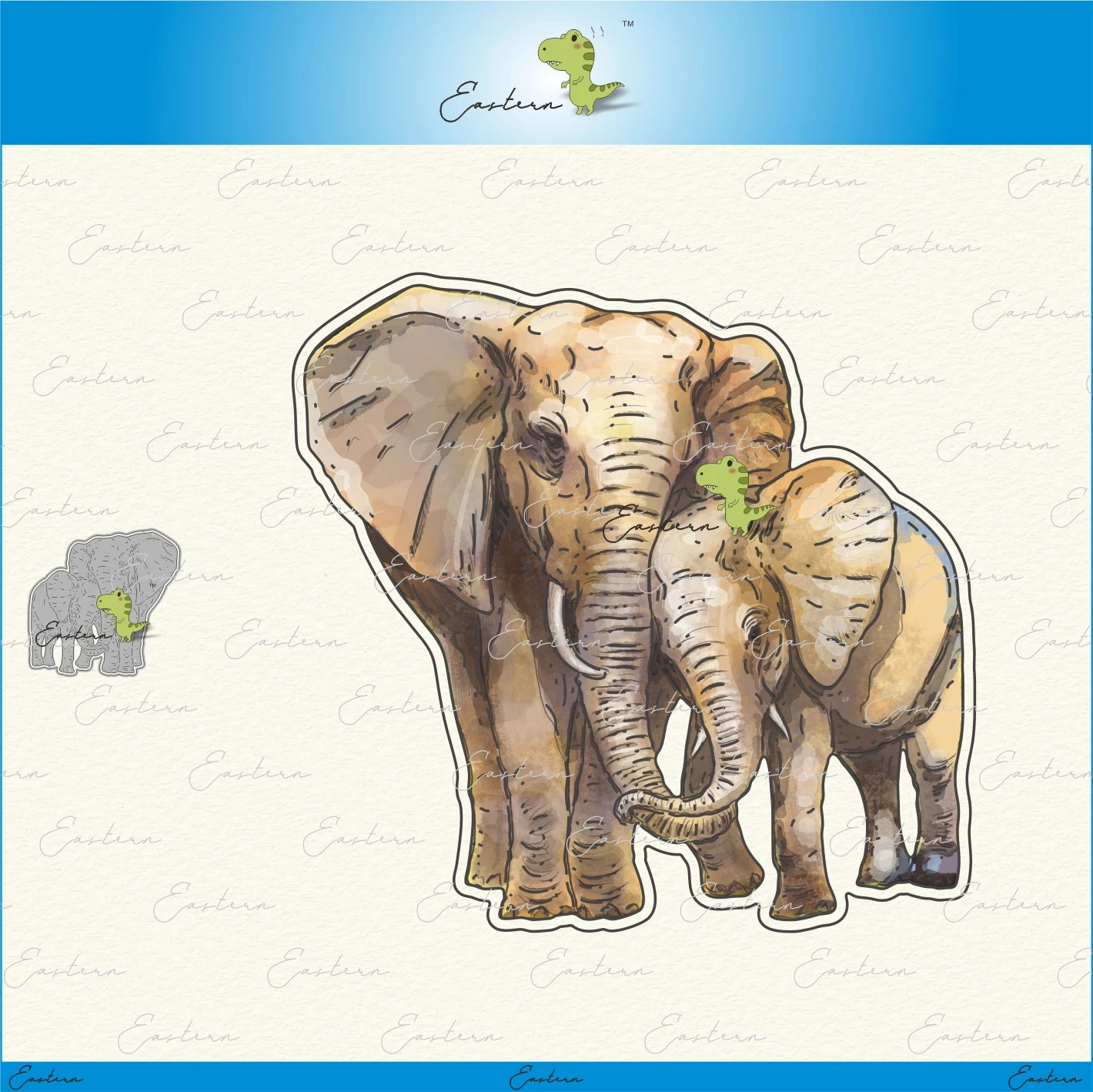 Elephant Family Cutting Dies New 2020 Metal Mould Dies Scrapbooking