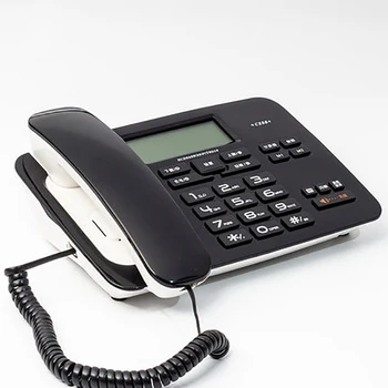 

Desktop Cord Phone Dual Port Landline with Caller ID, R Key, DND Setting, Speaker, Adjustable Flash Time & Screen Brightness