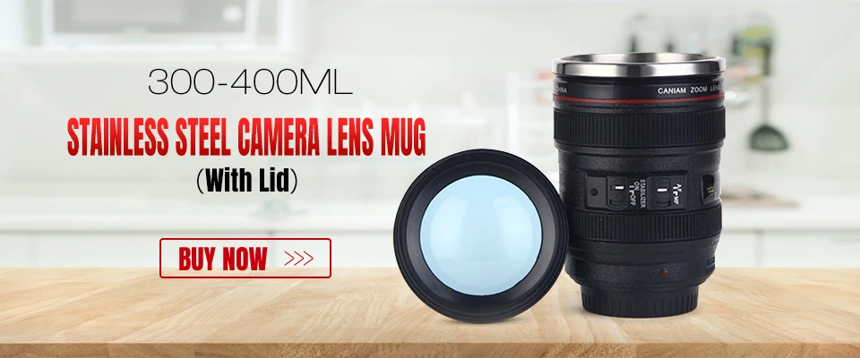 Caniam SLR объектив камеры 24-105 мм 1:1 шкала пластиковая кофейная Чайная Кружка 400 мл креативные чашки и кружки с крышкой M102 кружка-09