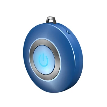 

Personal Air Purifier Necklace,USB Portable Air Purifier,Wearable Mini Negative Ion Air Freshener,No Radiation Low Noise Blue