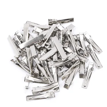 

50pcs/lot Metal Crocodile Clips Metal Alligator Clips Clamps Hair Clips Hairpins DIY Hair Accessories