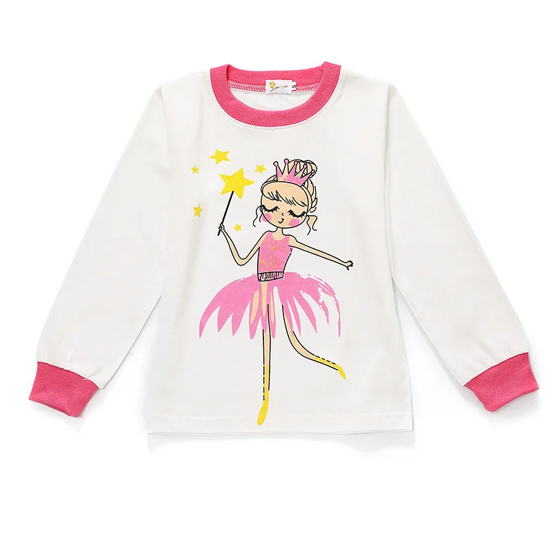 Осенние пижамные комплекты для малышей, милая повседневная одежда для сна с длинными рукавами и рисунком фламинго для девочек, комплект детской одежды из хлопка