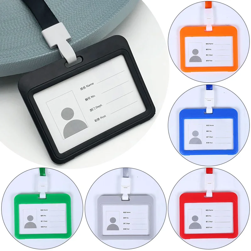 Work Card Cover Badge Holders ID Card Holder Office Supplies Lanyard work-card-cover-badge-holders-id-card-holder-office-supplies-lanyard