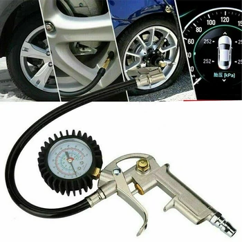 

Inflator Tyre Muti-Function Overseas Warehouse-Car Tire Pressure Gauge Digital Display Tire Pressure Test Table Car Accessories