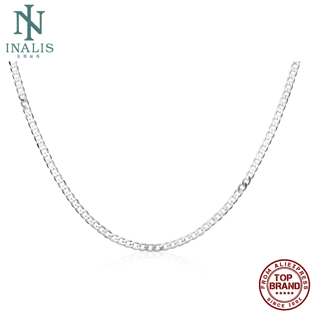 INALIS Chains Necklaces Fashion Silver Plated Men's Necklace Choker Trend Personality Anniversary Birthday Gifts For Boyfriend |
