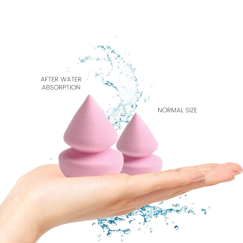 2 шт. капли воды мягкие для макияжа Губка слоеные brochas maquillaje Профессиональный pinceaux maquillage набор кисти для макияжа