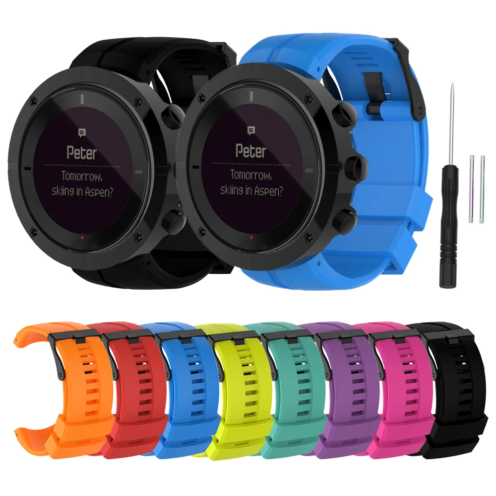 

Silicone Watch Band For Suunto KAILASH Rubber Watch Strap For Suunto KAILASH 7R Wristband KAILASH Series Sports Watchband