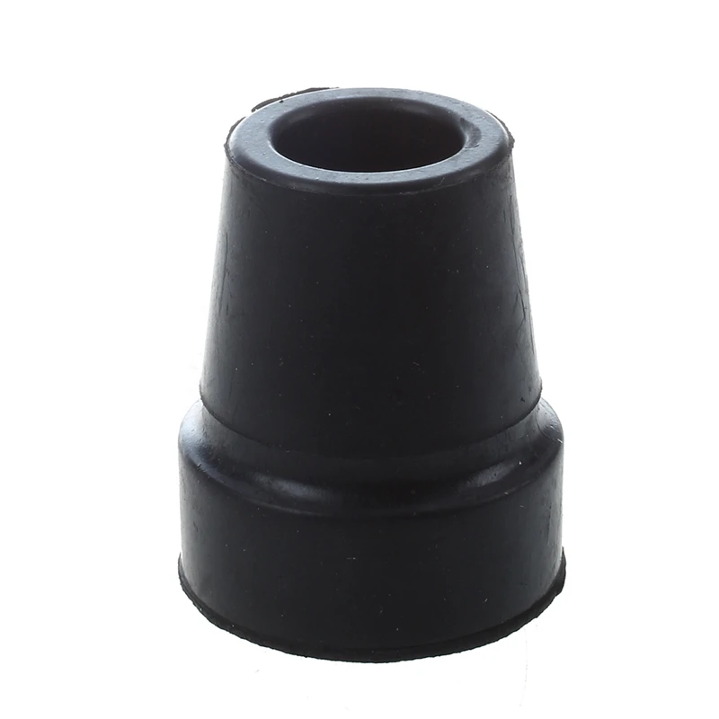 

New 19mm 3/4" Black Rubber Skid Resistant Cane Pad Crutch Tip