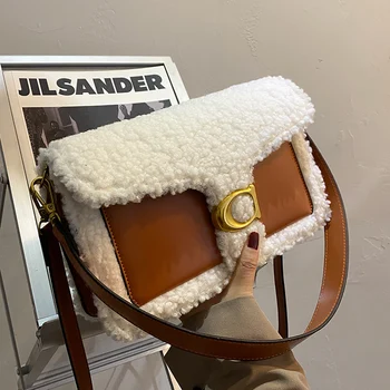 

Fur Small Bag 2020 New Fashionable Women's Bag Western Style High Quality Crossbody Bag All-matching Ins Small Square Bag VELOUR
