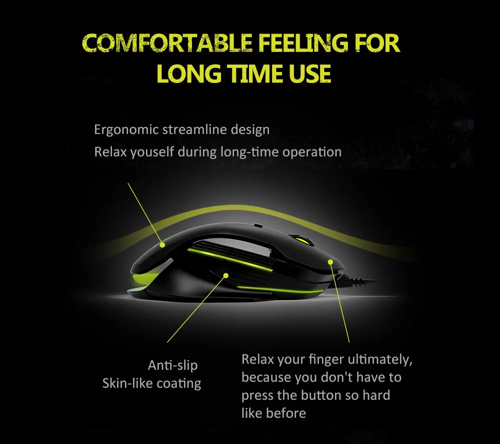 Delix M627 Mouse PMW3389 Sensor Conductor + Wireless RGB Game Mouse 8 Button 1600 DPI Left and Right Arm and DIY Flank