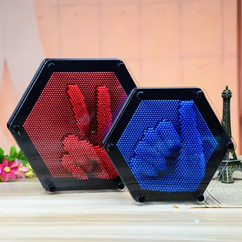

3D Clone Hand Mold Fingerprints Anti Stress Toys Novelty Toys Funny Gift for Children Hexagon Shape Handprint Magic Needle