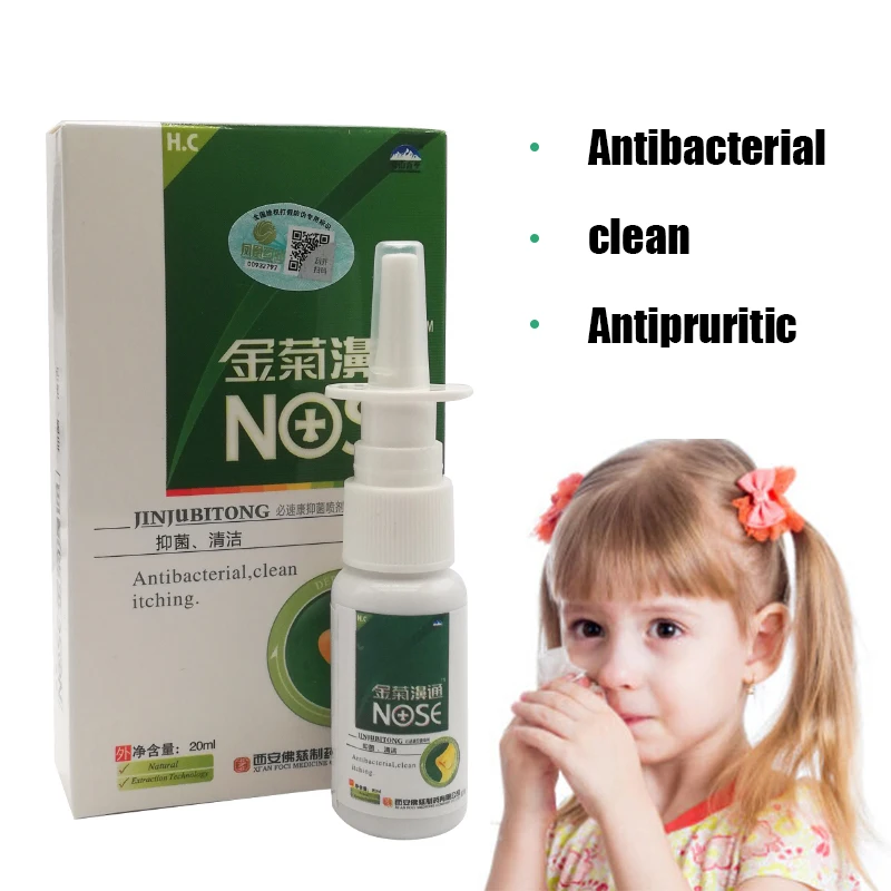 20ML Chinese Herbal Nose Spray For Rhinitis And Sinusitis Nasal Snout