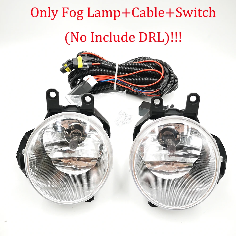 Only Fog Lamp CSCSNL 1 комплект для Toyota Corolla 12 В ABS светодиодный DRL дневные ходовые огни Противотуманные фары крышка с желтым указателем поворота - Цвет: Only Fog Lamp